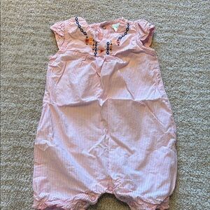 Toddler girls striped romper